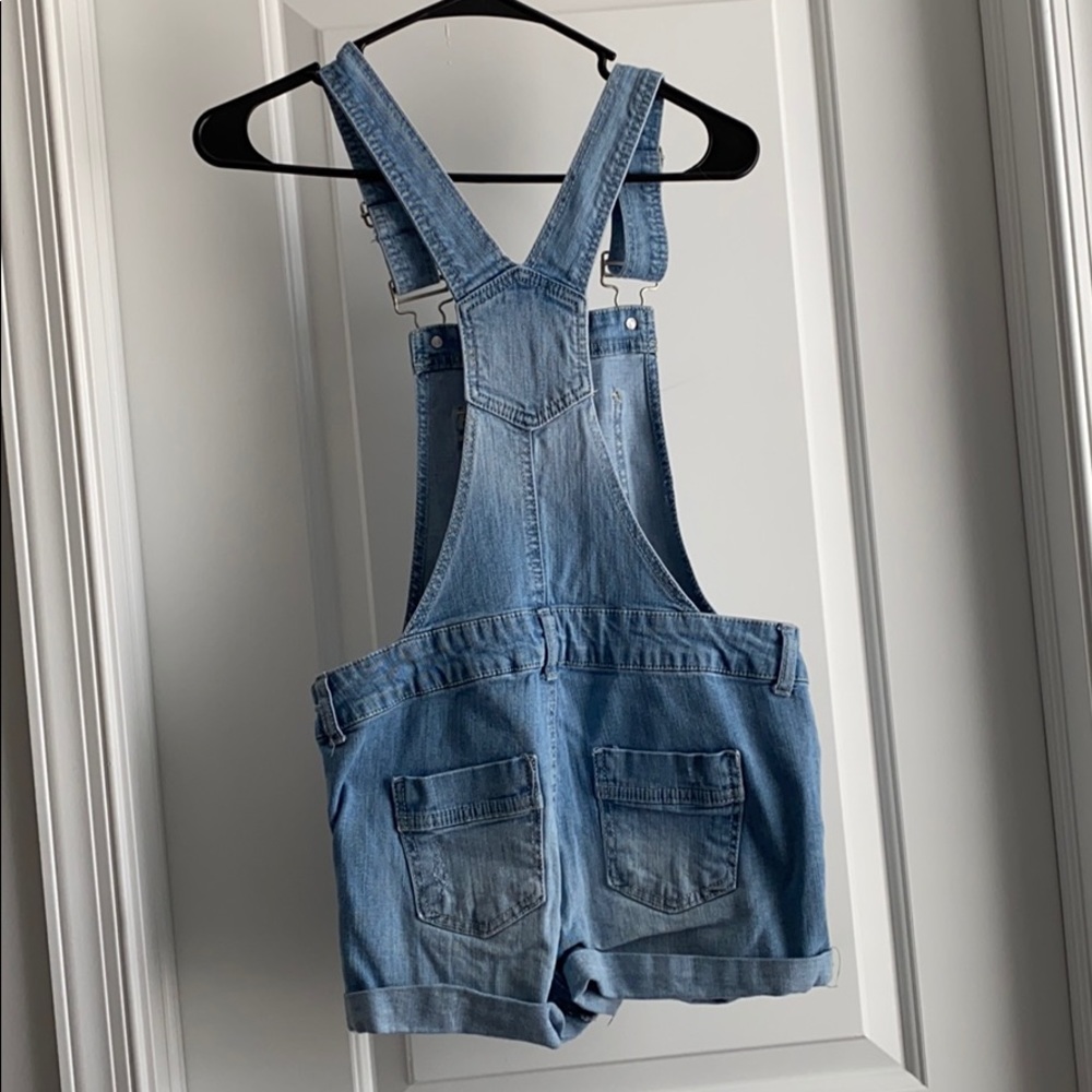 Jean Overall Shorts - Picture 2 of 2